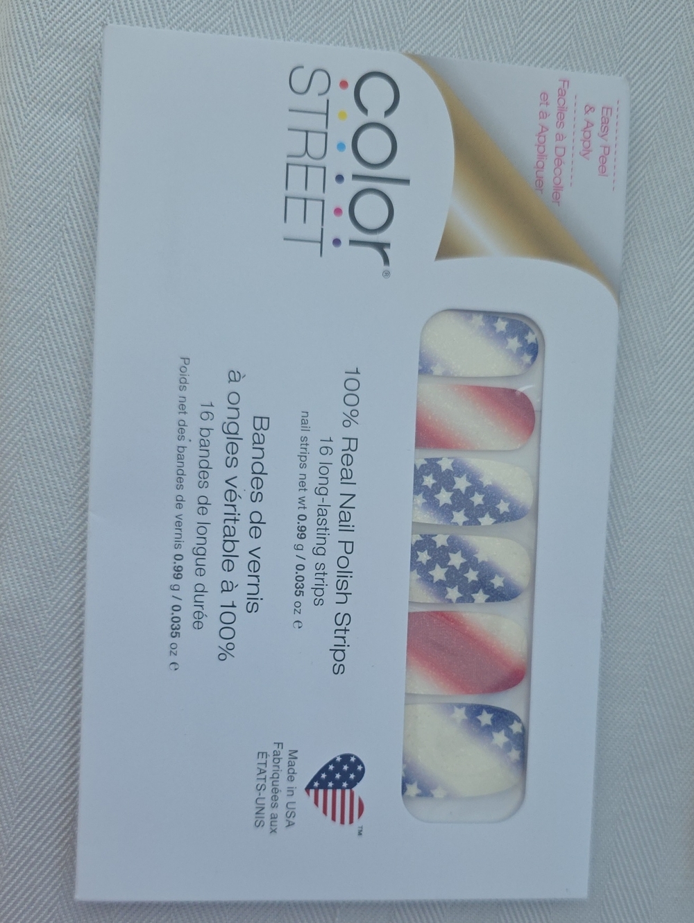 Color Street Red, White & Blue Stars Nail Polish Strips